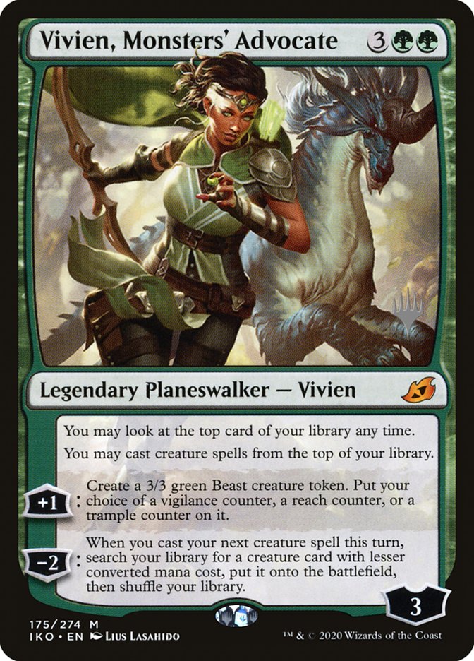 Vivien, Monsters' Advocate (Promo Pack) [Ikoria: Lair of Behemoths Promos] | Cracking-Singles