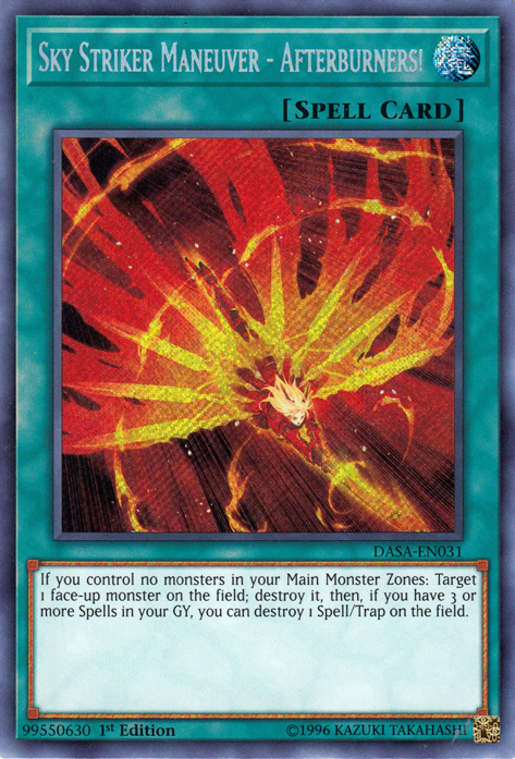 Sky Striker Maneuver - Afterburners! [DASA-EN031] Secret Rare | Cracking-Singles