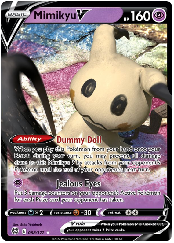 Mimikyu V (068/172) [Sword & Shield: Brilliant Stars] | Cracking-Singles