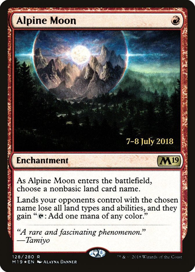 Alpine Moon  [Core Set 2019 Prerelease Promos] | Cracking-Singles