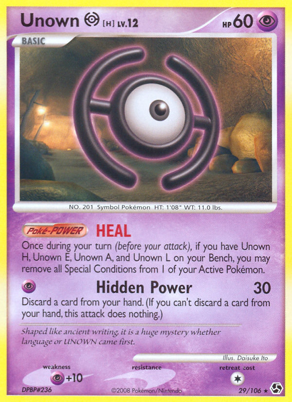 Unown H (29/106) [Diamond & Pearl: Great Encounters] | Cracking-Singles