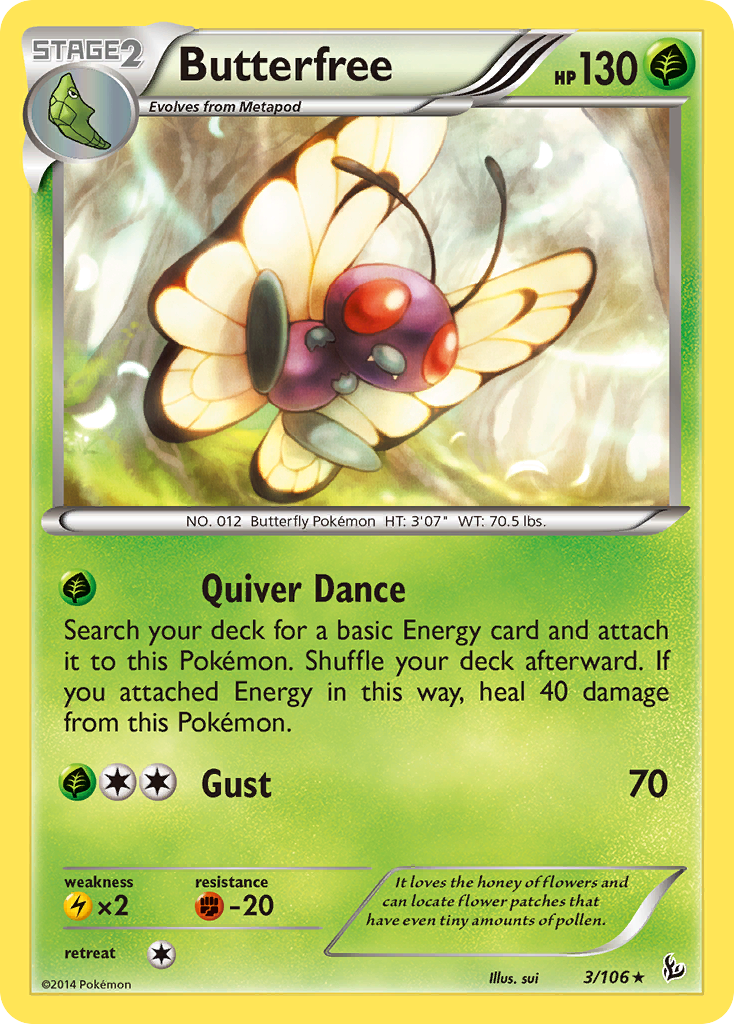 Butterfree (3/106) [XY: Flashfire] | Cracking-Singles