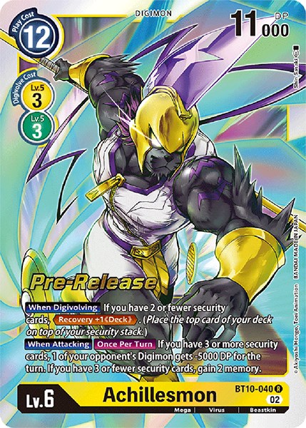 Achillesmon [BT10-040] [Xros Encounter Pre-Release Cards] | Cracking-Singles