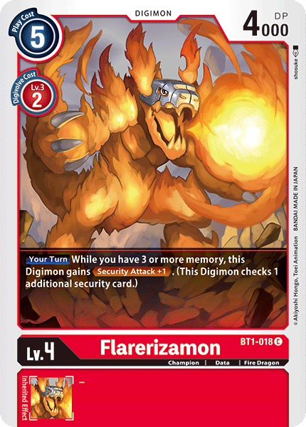 Flarerizamon [BT1-018] [Release Special Booster Ver.1.0] | Cracking-Singles