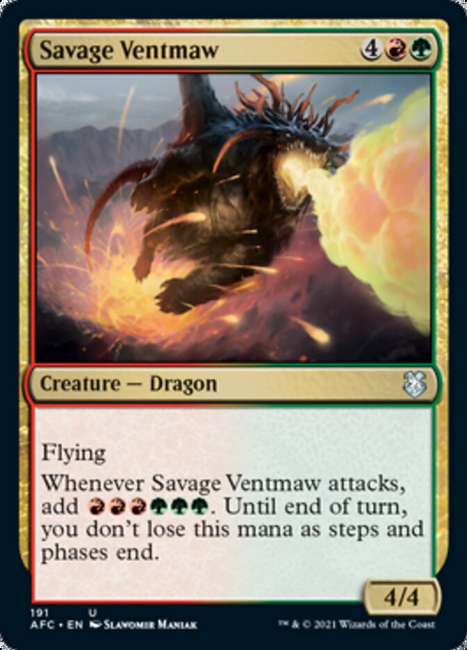 Savage Ventmaw [Dungeons & Dragons: Adventures in the Forgotten Realms Commander] | Cracking-Singles