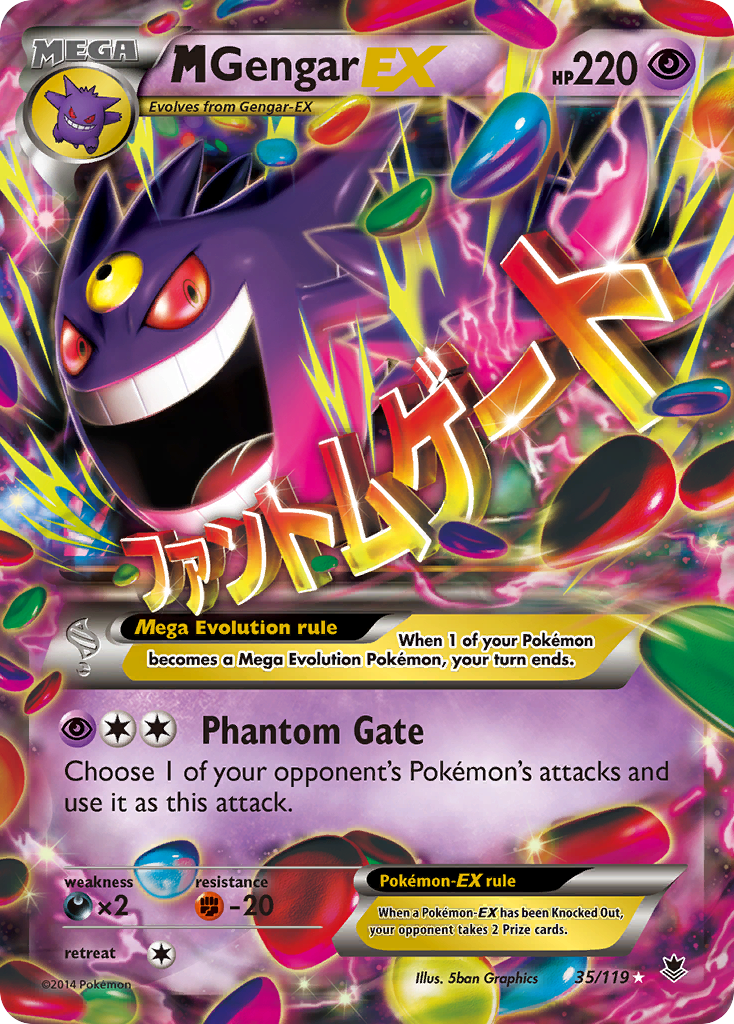 M Gengar EX (35/119) [XY: Phantom Forces] | Cracking-Singles