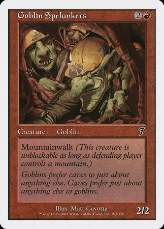 Goblin Spelunkers [Seventh Edition] | Cracking-Singles