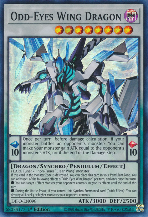 Odd-Eyes Wing Dragon [DIFO-EN098] Super Rare | Cracking-Singles