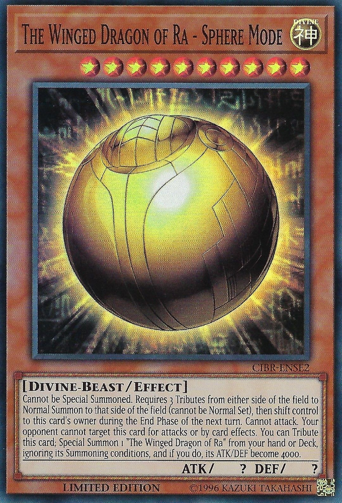 The Winged Dragon of Ra - Sphere Mode [CIBR-ENSE2] Super Rare | Cracking-Singles