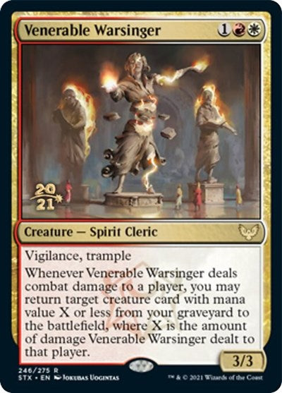 Venerable Warsinger [Strixhaven: School of Mages Prerelease Promos] | Cracking-Singles