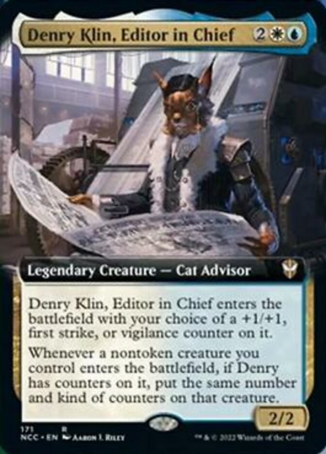 Denry Klin, Editor in Chief (Extended Art) [Streets of New Capenna Commander] | Cracking-Singles