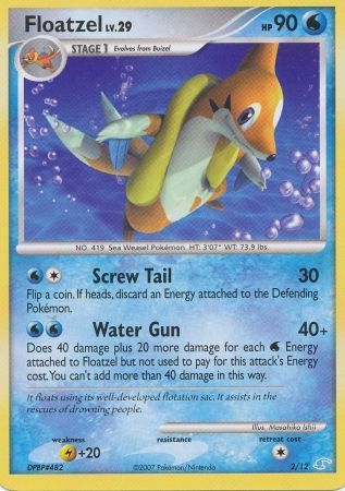 Floatzel (2/12) [Diamond & Pearl: Trainer Kit - Manaphy] | Cracking-Singles