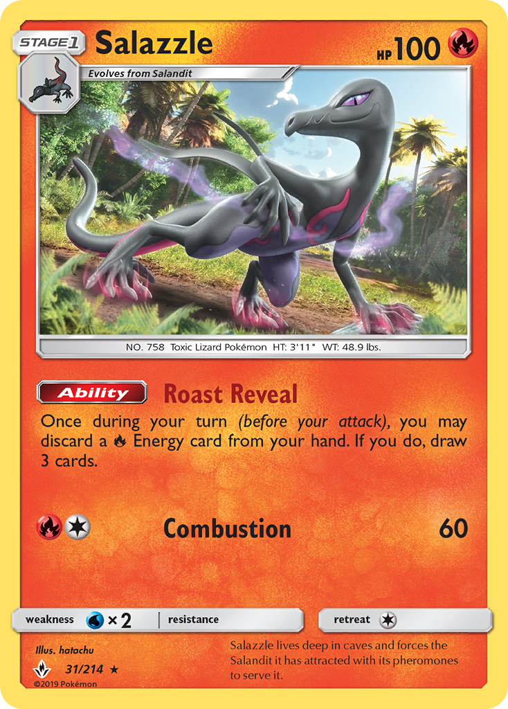 Salazzle (31/214) [Sun & Moon: Unbroken Bonds] | Cracking-Singles