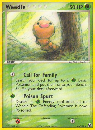 Weedle (86/112) [EX: FireRed & LeafGreen] | Cracking-Singles