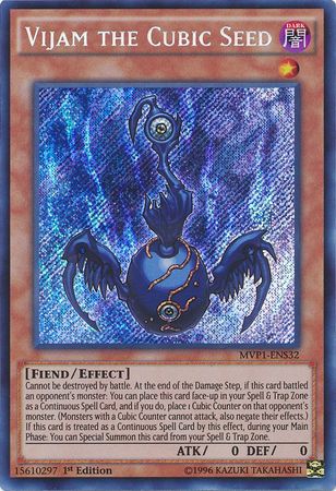 Vijam the Cubic Seed [MVP1-ENS32] Secret Rare | Cracking-Singles