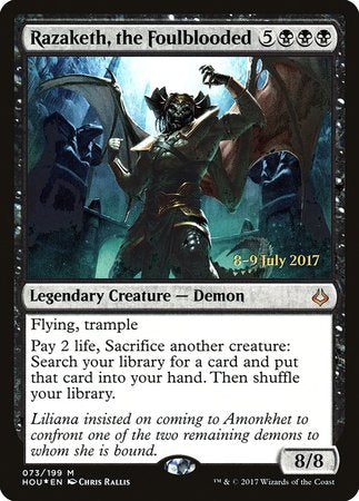 Razaketh, the Foulblooded [Hour of Devastation Promos] | Cracking-Singles