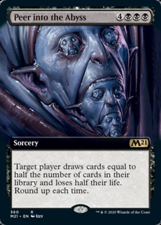 Peer Into the Abyss (Extended Art) [Core Set 2021] | Cracking-Singles