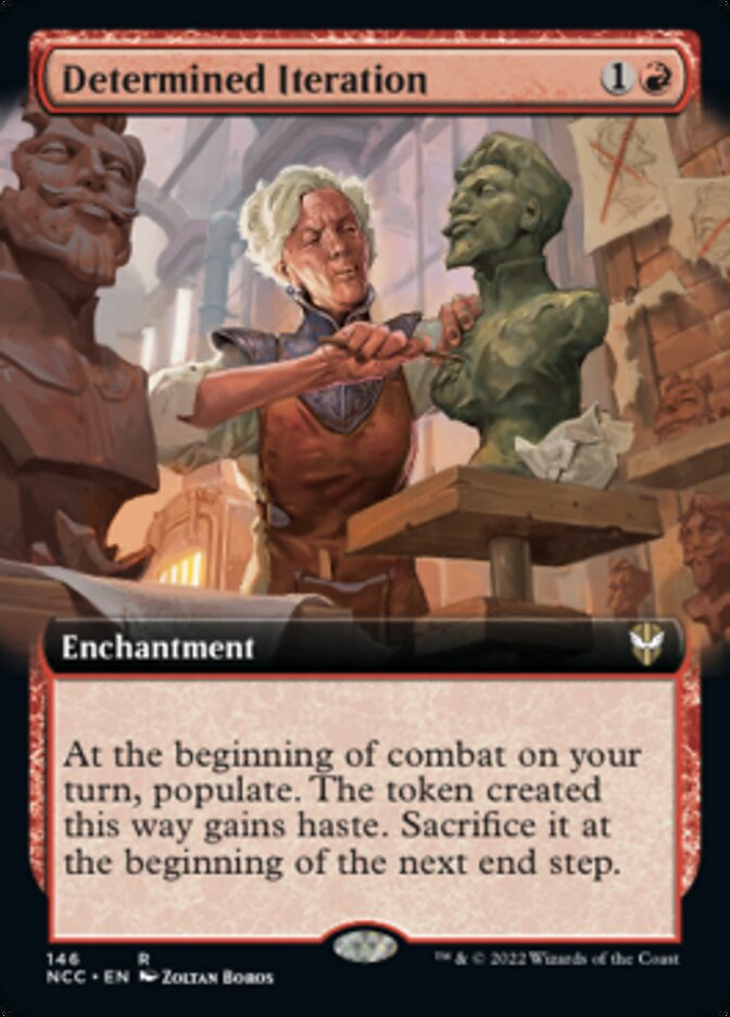 Determined Iteration (Extended Art) [Streets of New Capenna Commander] | Cracking-Singles