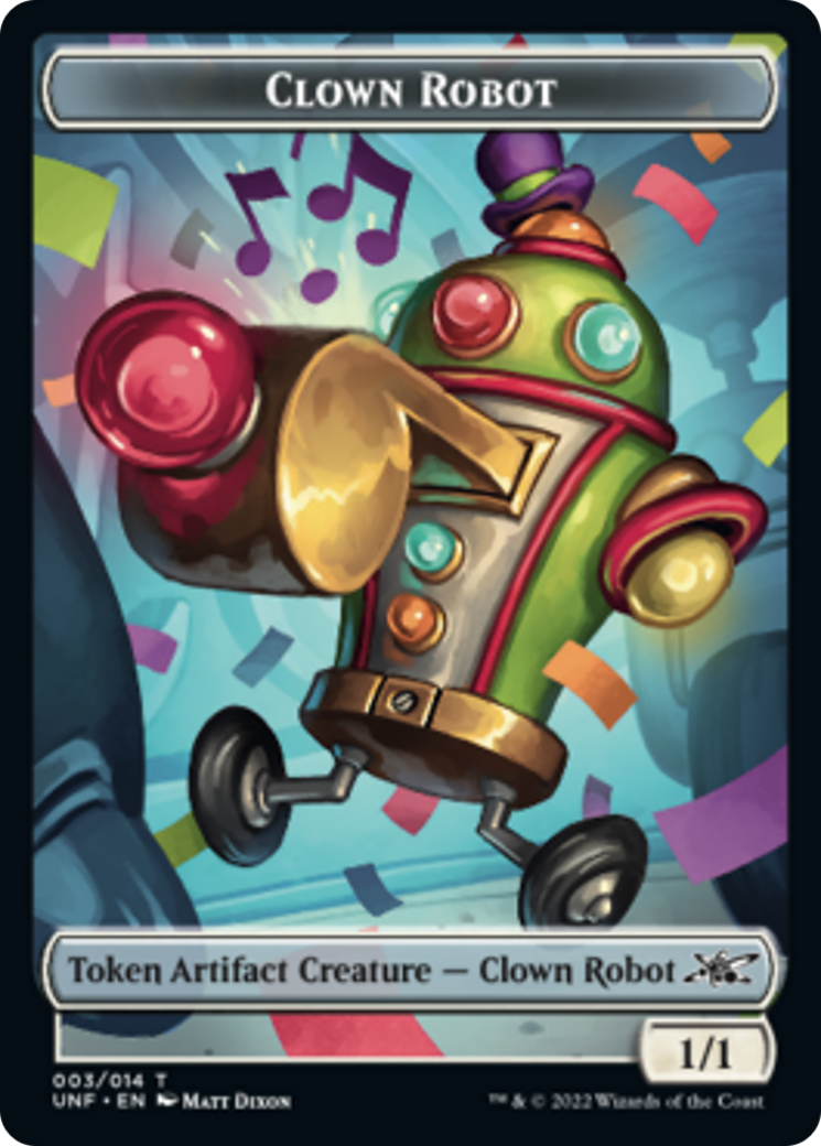 Clown Robot (003) // Balloon Double-sided Token [Unfinity Tokens] | Cracking-Singles