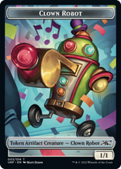 Clown Robot (003) // Treasure (013) Double-sided Token [Unfinity Tokens] | Cracking-Singles