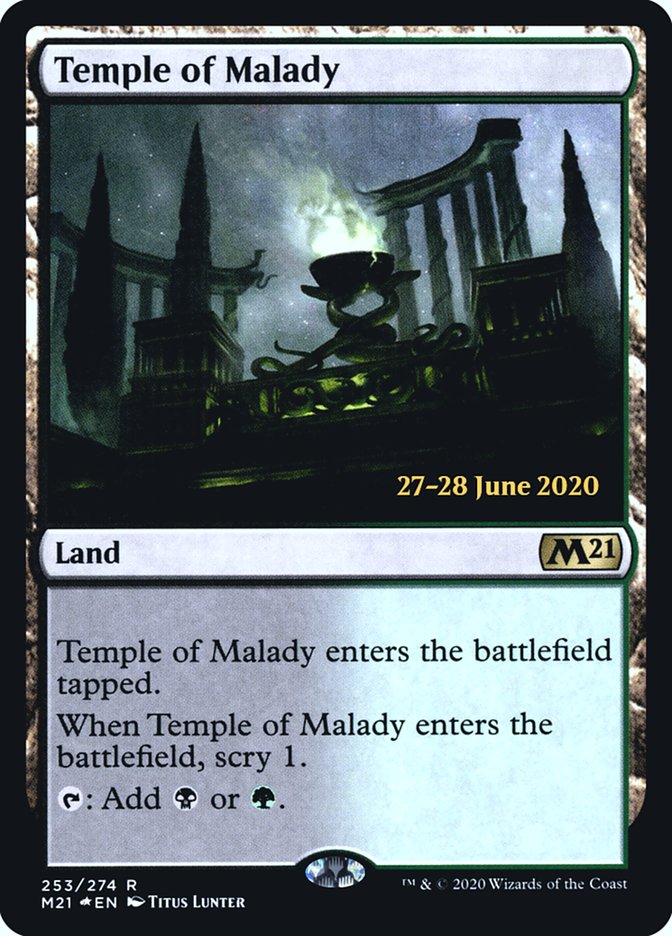 Temple of Malady  [Core Set 2021 Prerelease Promos] | Cracking-Singles