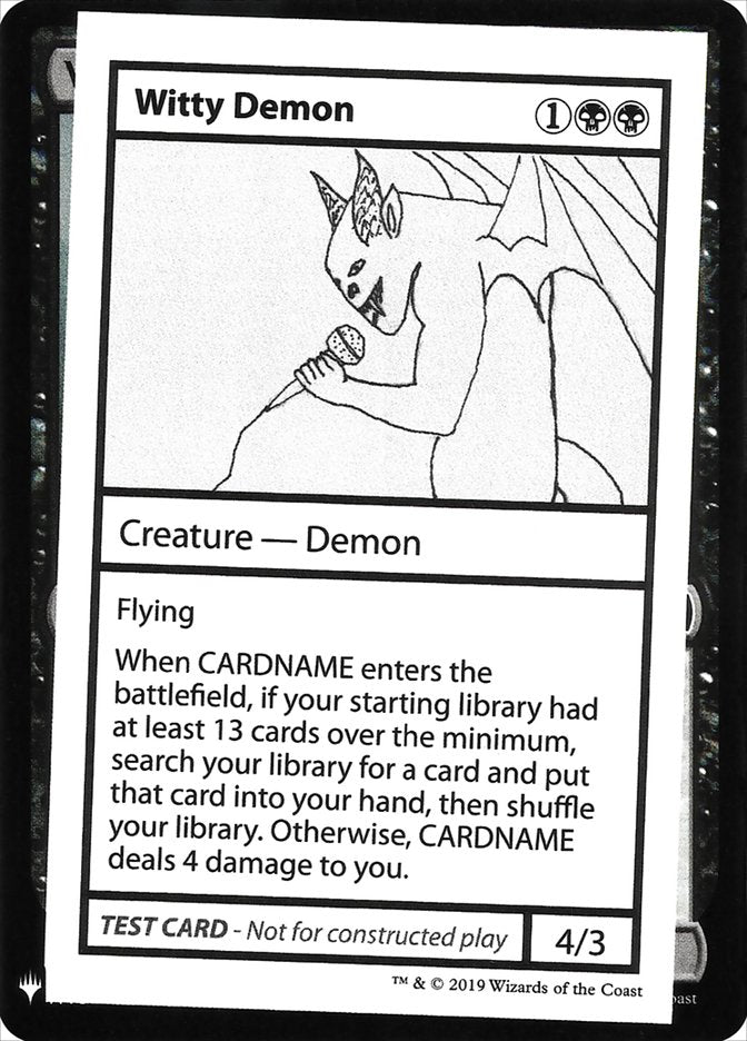 Witty Demon [Mystery Booster Playtest Cards] | Cracking-Singles