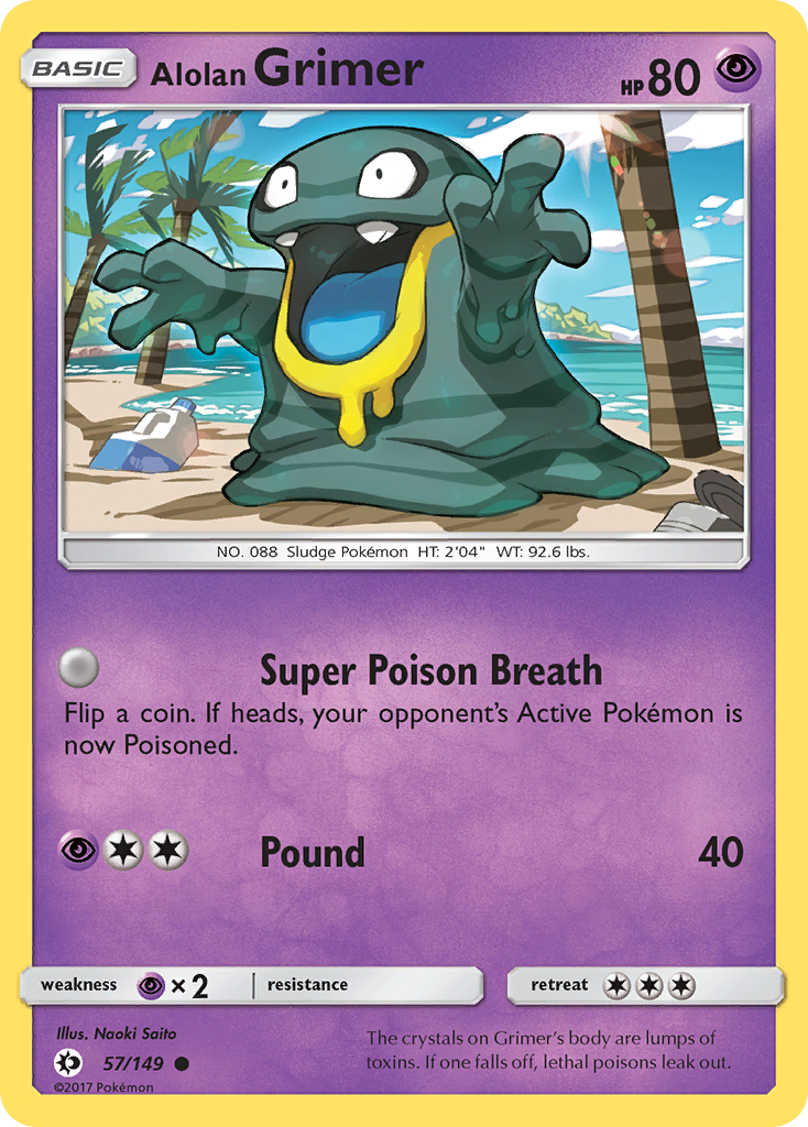 Alolan Grimer (57/149) [Sun & Moon: Base Set] | Cracking-Singles