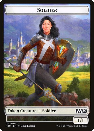 Soldier Token [Core Set 2020 Tokens] | Cracking-Singles