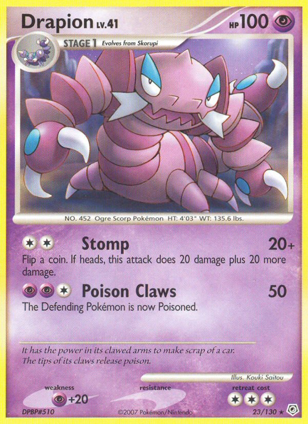 Drapion (23/130) [Diamond & Pearl: Base Set] | Cracking-Singles