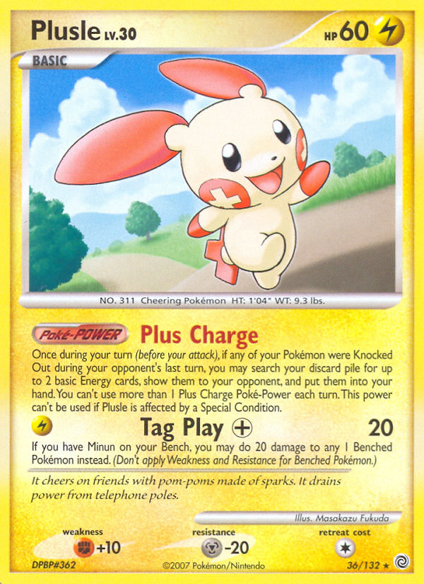 Plusle (36/132) [Diamond & Pearl: Secret Wonders] | Cracking-Singles