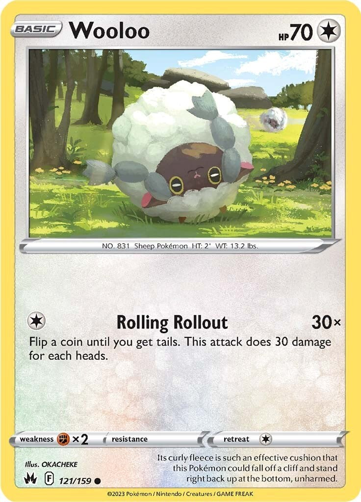 Wooloo (121/159) [Sword & Shield: Crown Zenith] | Cracking-Singles