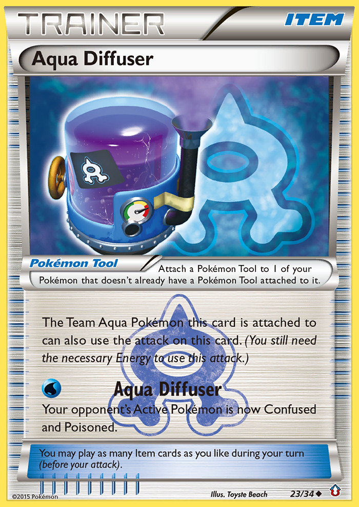 Aqua Diffuser (23/34) [XY: Double Crisis] | Cracking-Singles