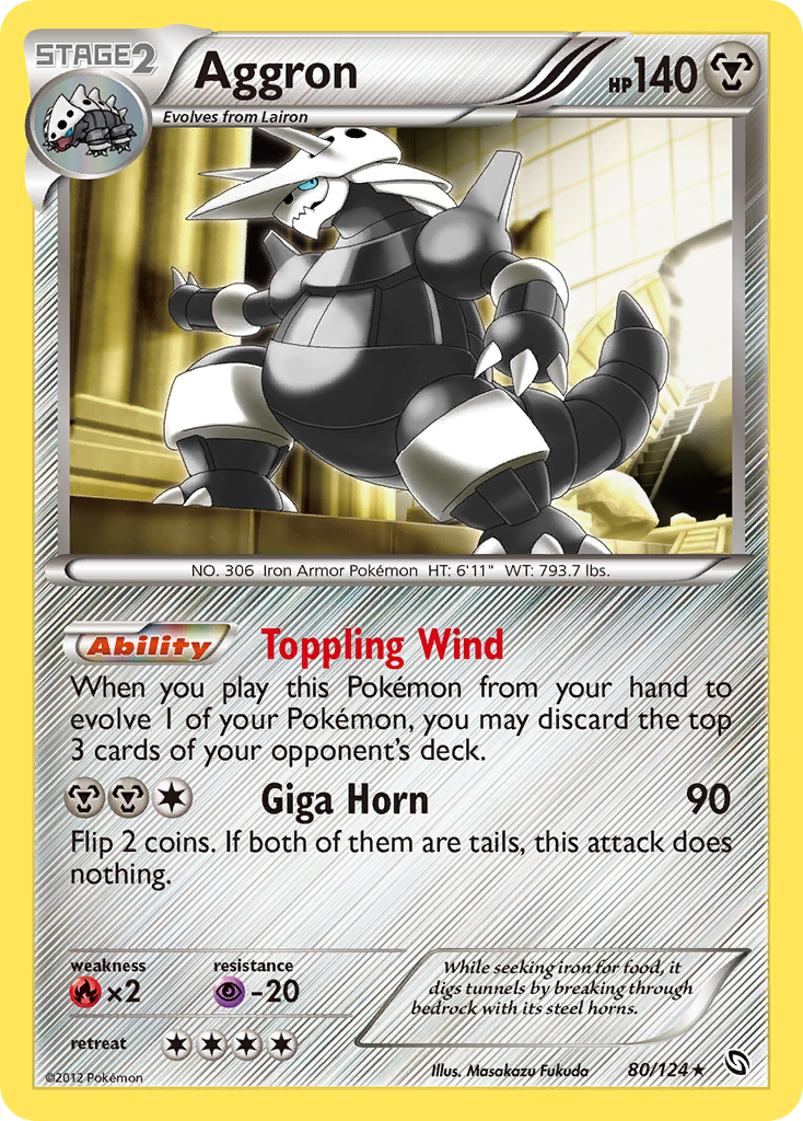 Aggron (80/124) [Black & White: Dragons Exalted] | Cracking-Singles