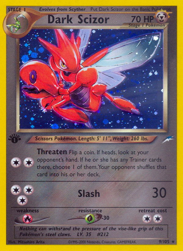 Dark Scizor (9/105) [Neo Destiny 1st Edition] | Cracking-Singles