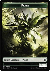 Plant // Morph Double-sided Token [Commander 2019 Tokens] | Cracking-Singles