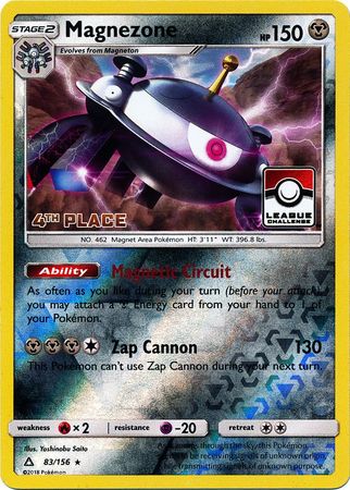 Magnezone (83/156) (League Promo 4th Place) [Sun & Moon: Ultra Prism] | Cracking-Singles