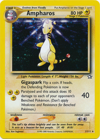 Ampharos (1/111) [Neo Genesis Unlimited] | Cracking-Singles