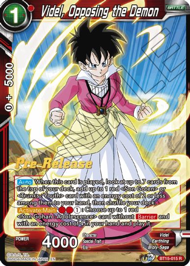 Videl, Opposing the Demon (BT15-015) [Saiyan Showdown Prerelease Promos] | Cracking-Singles