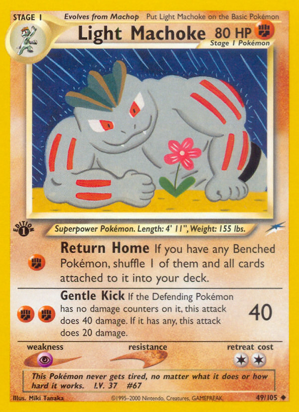 Light Machoke (49/105) [Neo Destiny 1st Edition] | Cracking-Singles