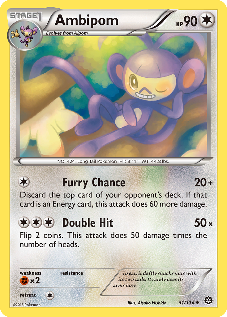 Ambipom (91/114) [XY: Steam Siege] | Cracking-Singles