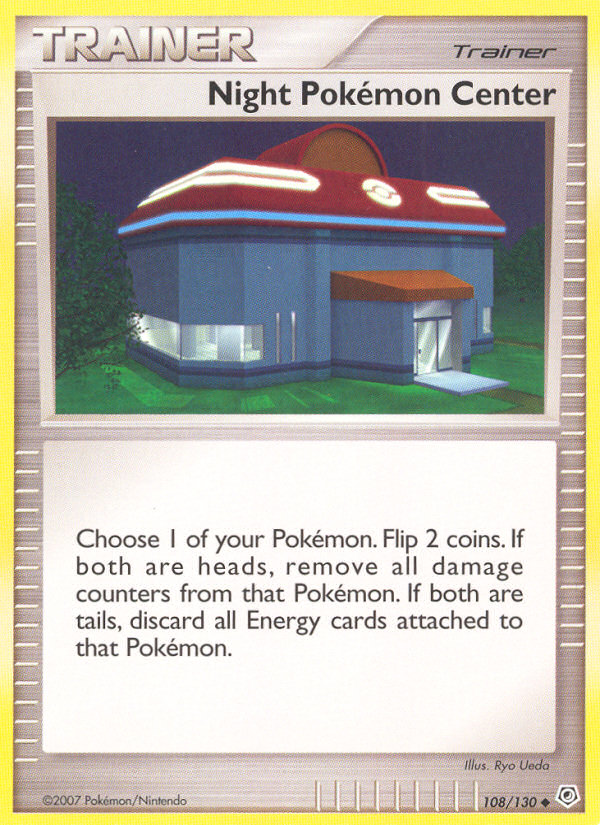 Night Pokemon Center (108/130) [Diamond & Pearl: Base Set] | Cracking-Singles