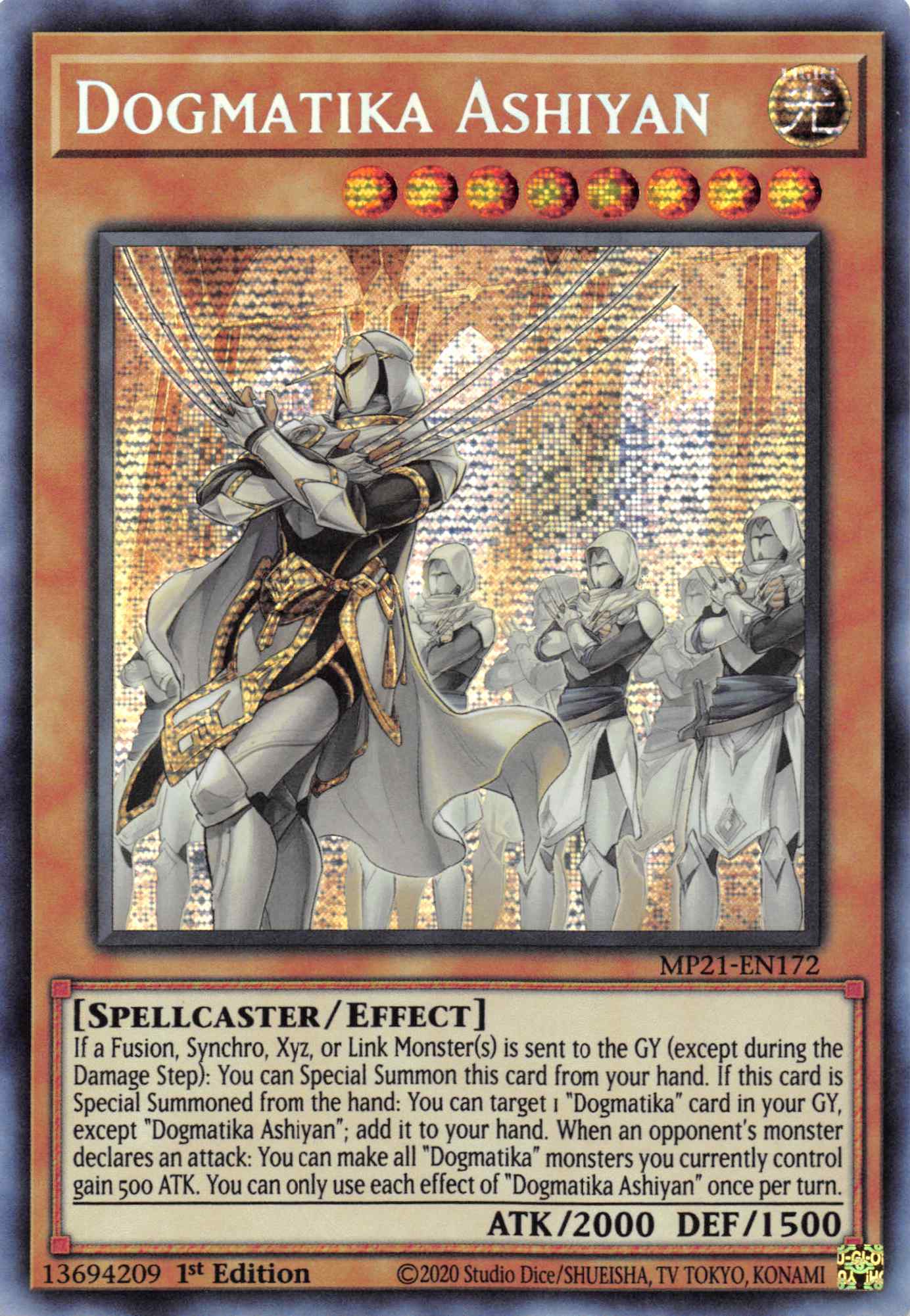 Dogmatika Ashiyan [MP21-EN172] Prismatic Secret Rare | Cracking-Singles