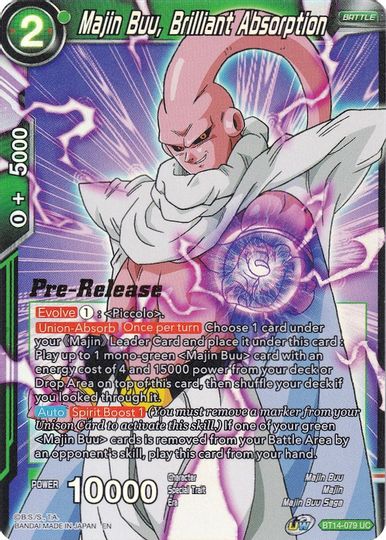 Majin Buu, Brilliant Absorption (BT14-079) [Cross Spirits Prerelease Promos] | Cracking-Singles