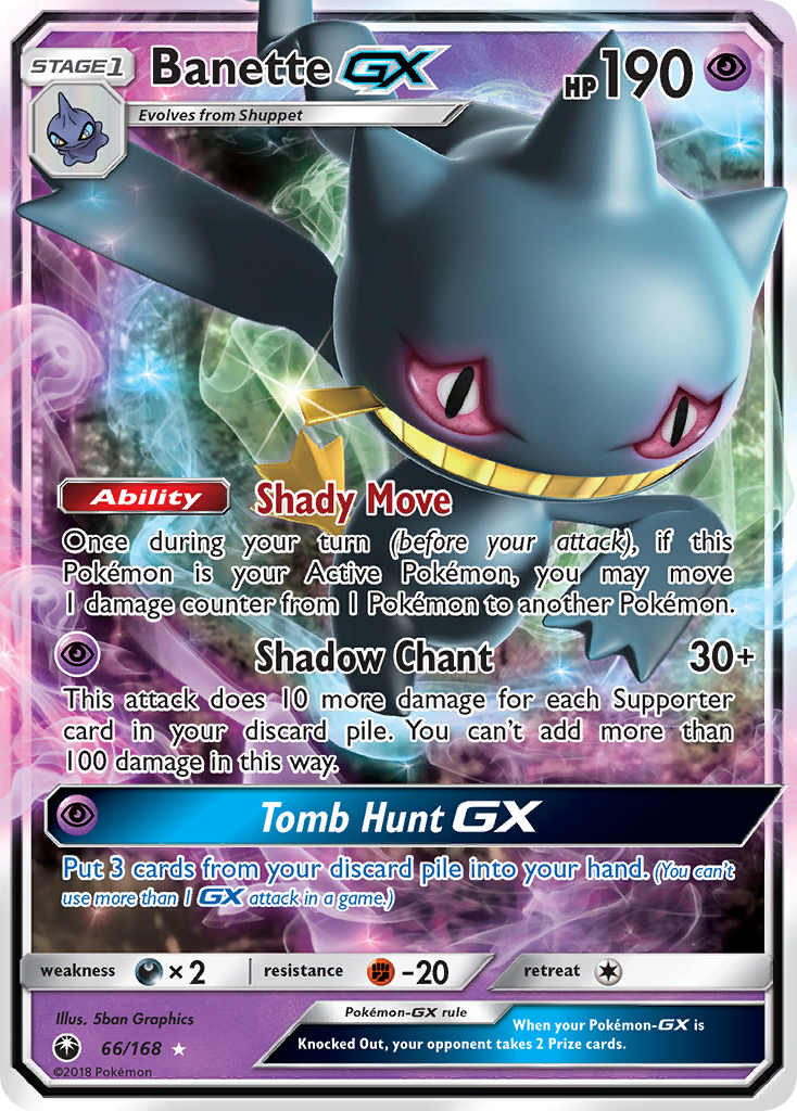 Banette GX (66/168) [Sun & Moon: Celestial Storm] | Cracking-Singles