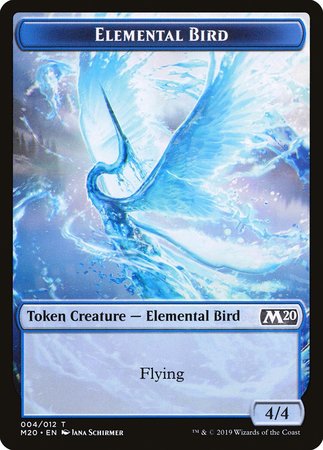 Elemental Bird Token [Core Set 2020 Tokens] | Cracking-Singles