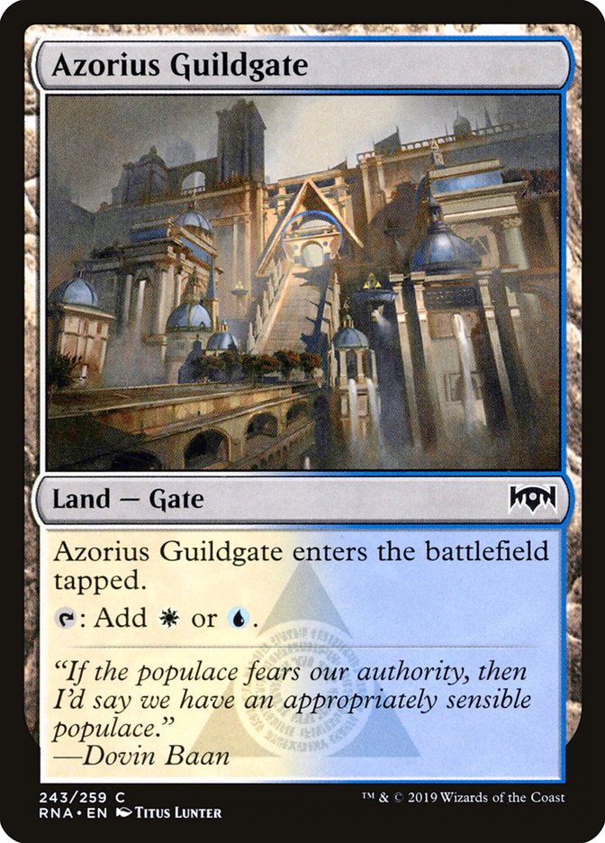 Azorius Guildgate (243/259) [Ravnica Allegiance] | Cracking-Singles