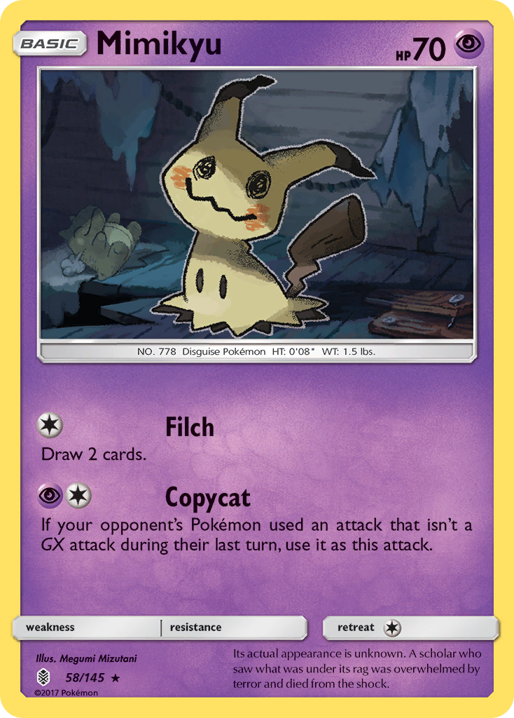 Mimikyu (58/145) [Sun & Moon: Guardians Rising] | Cracking-Singles