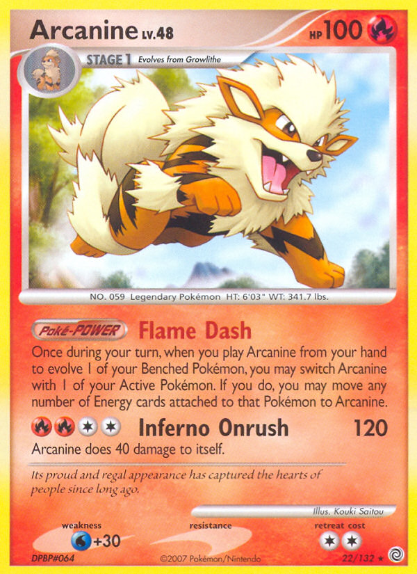 Arcanine (22/132) [Diamond & Pearl: Secret Wonders] | Cracking-Singles