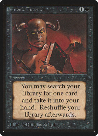 Demonic Tutor [Limited Edition Beta] | Cracking-Singles