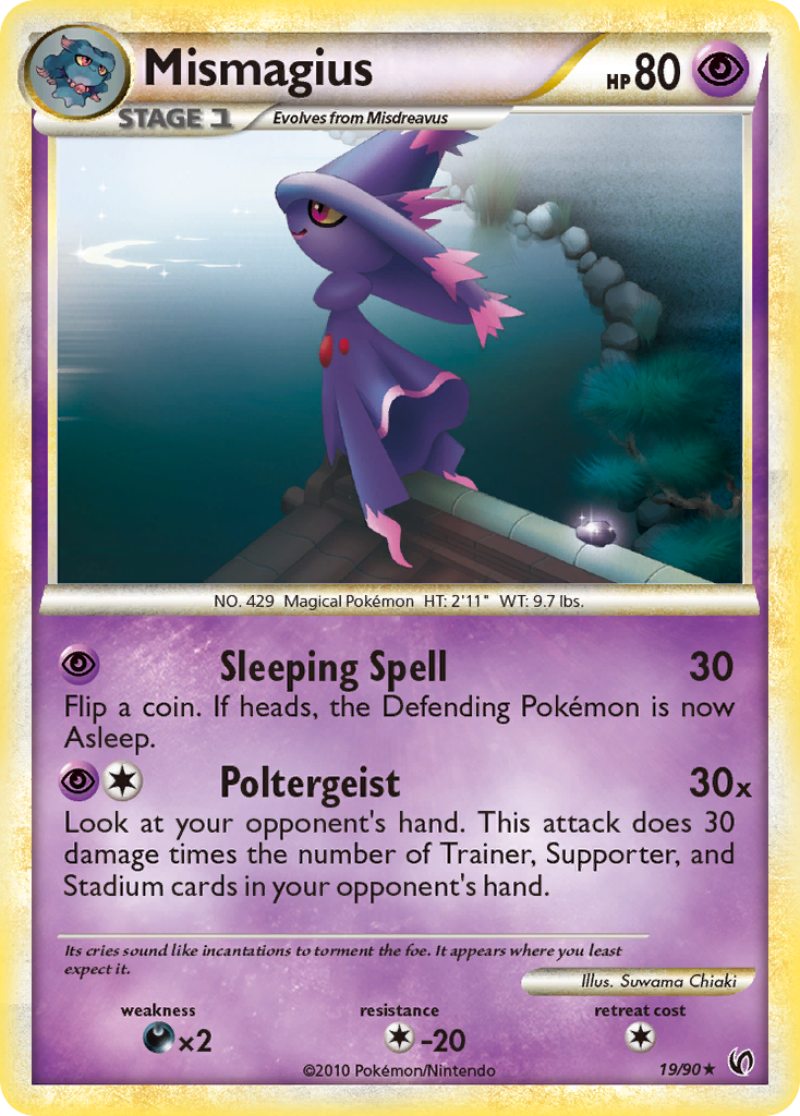 Mismagius (19/90) [HeartGold & SoulSilver: Undaunted] | Cracking-Singles